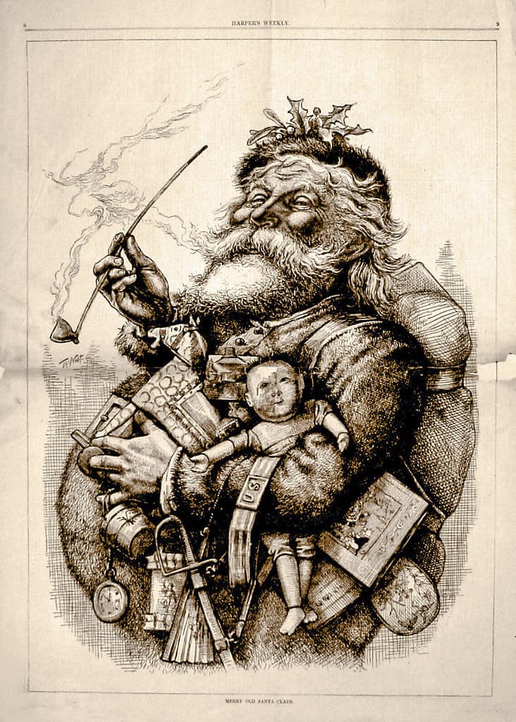 Nast drawing of Santa