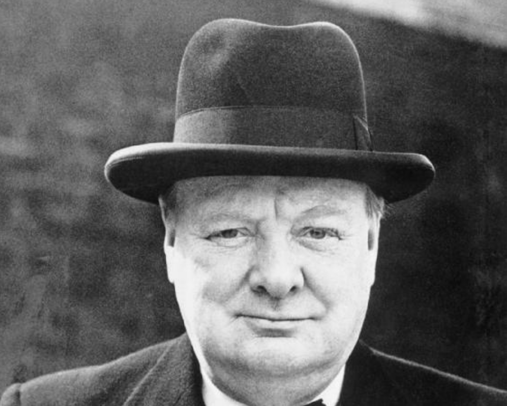 Churchill with Homburg hat