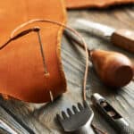 Leather crafting tools and leather