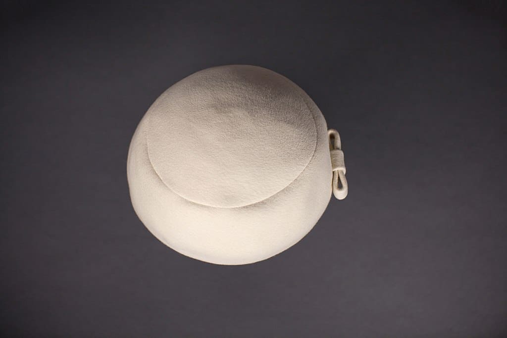 White Pillbox hat