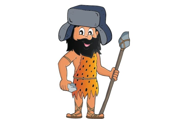 Animated cave man