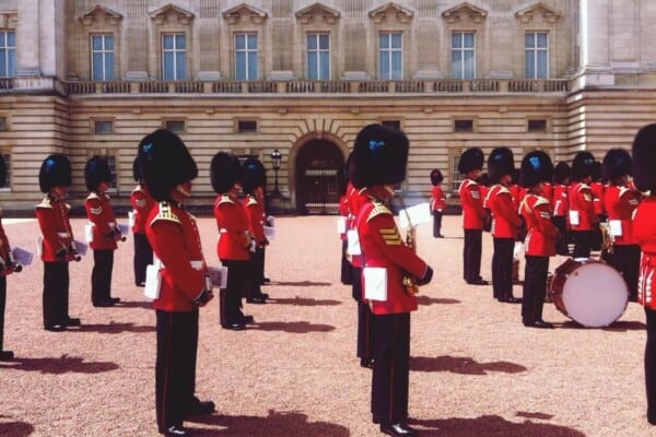 Royal guards with hats