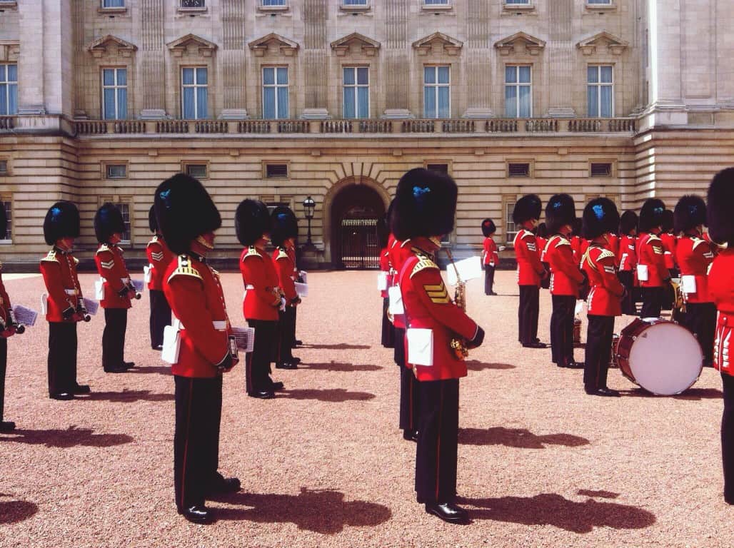 Royal guards with hats
