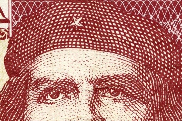 close up on Che Guevara hat print