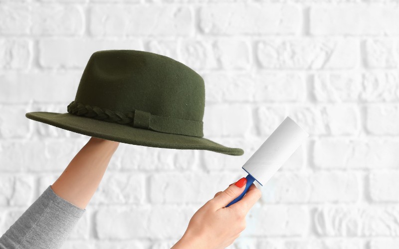 Cleaning a hat