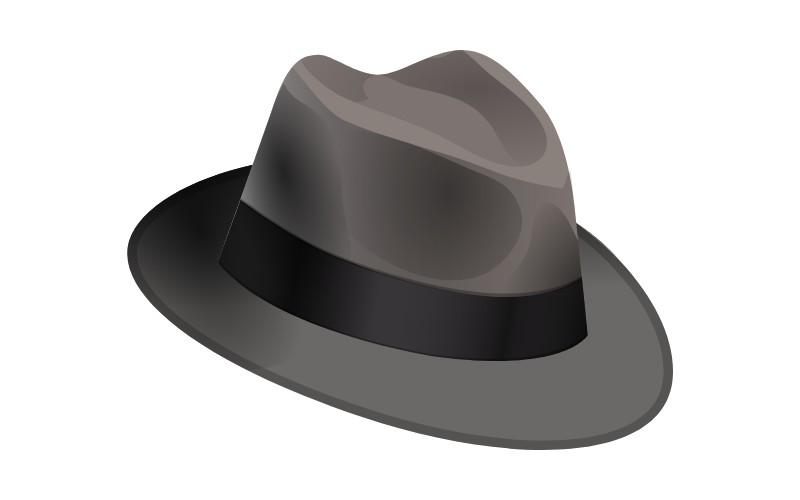 fedora with tear drop crown