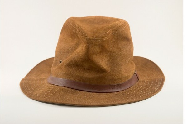 Wrinkled fedora hat