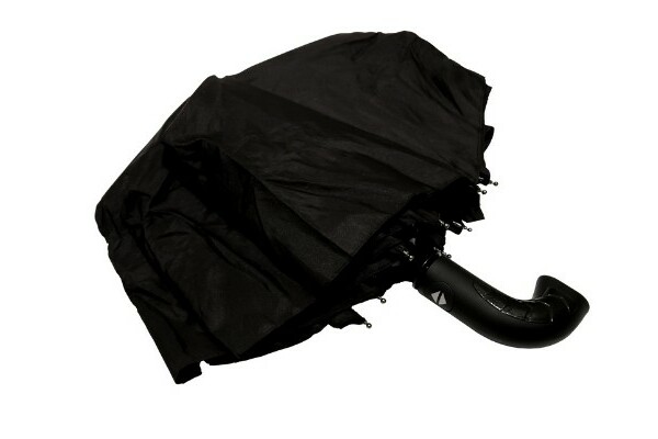 A black automatic umbrella