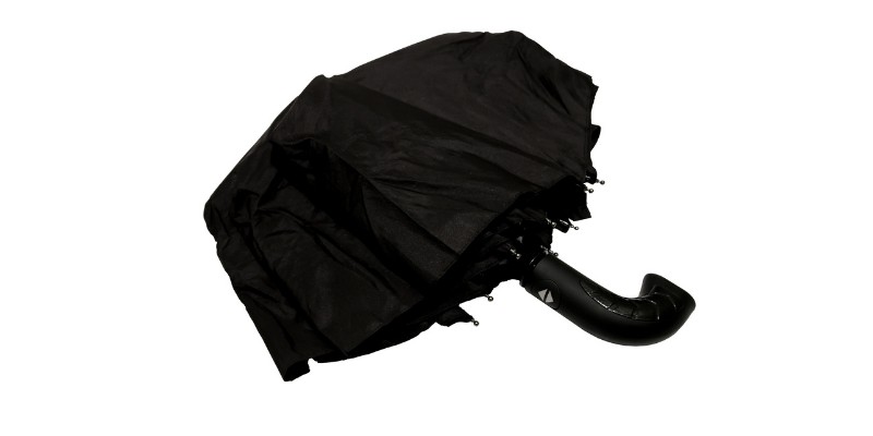 A black automatic umbrella