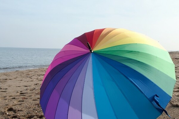 sun umbrella on beach