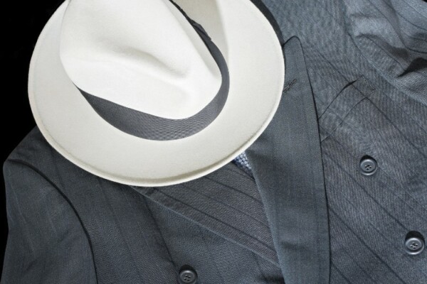 fedora with suit