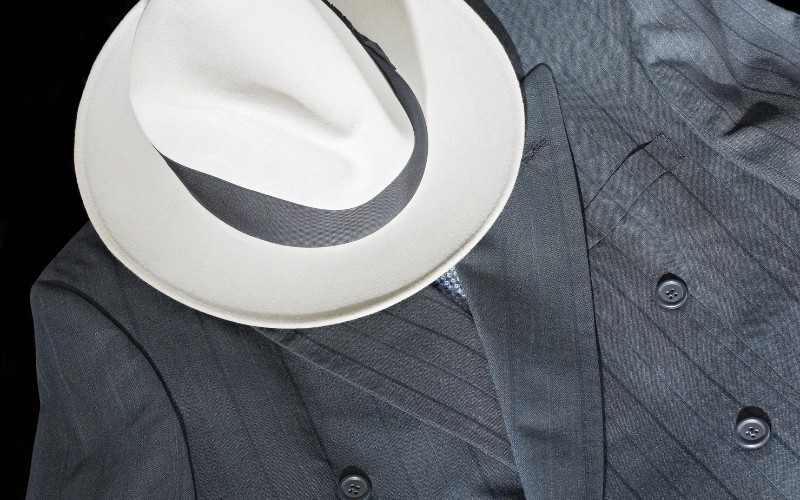 fedora with suit