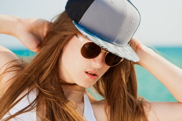 girl beach baseball hat