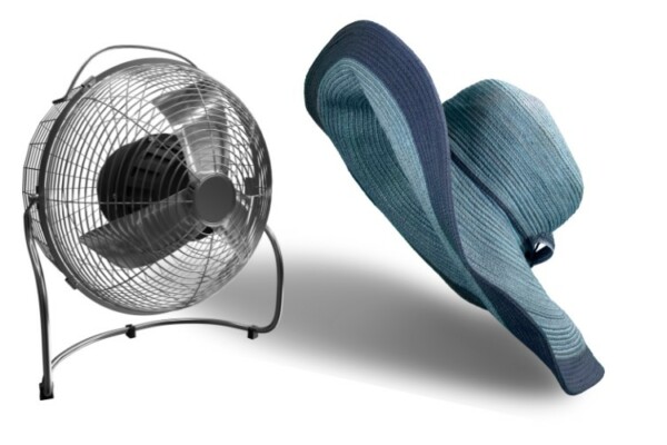 A fan and a hat