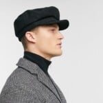 Asos Black Mariner Newsboy Hat