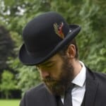 Mens Black Derby Hat