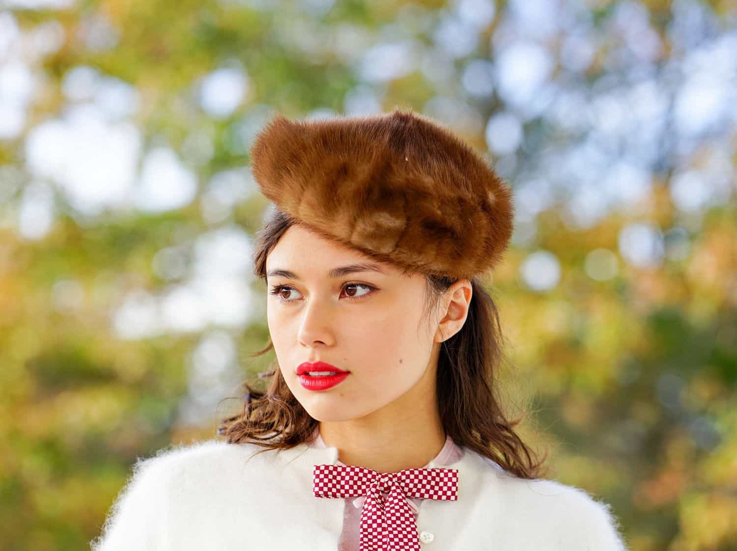 Fur Pillbox Hat